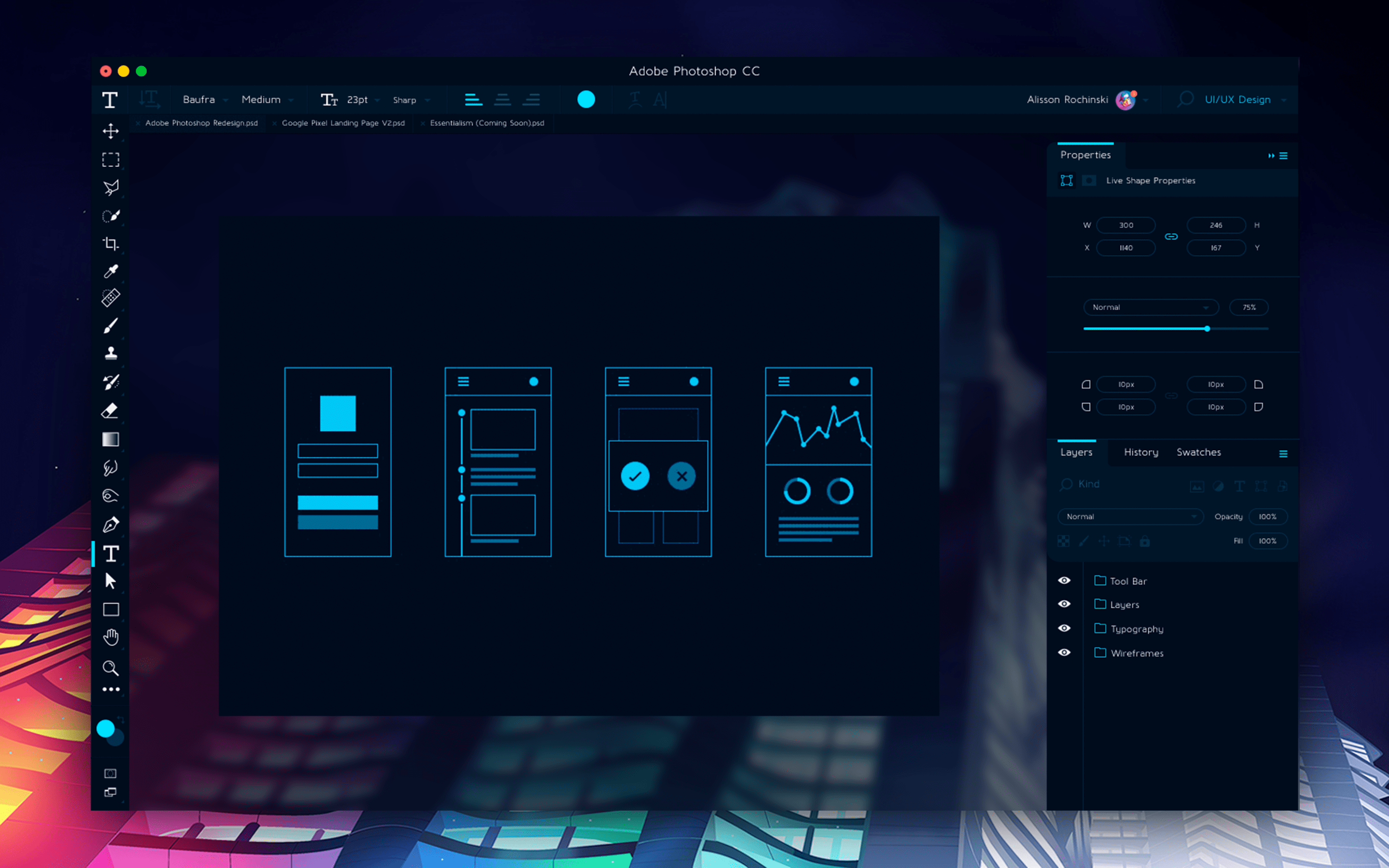 دوره اموزش فتوشاپ پیشرفته